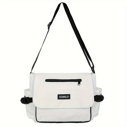 Men's Crossbody Bag – Polyester, Large Capacity, for Travel & Work – front view - product view 18