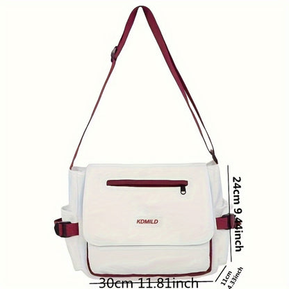 Men's Crossbody Bag – Polyester, Large Capacity, for Travel & Work – detail view 4
