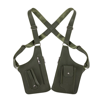 Men's Crossbody Bag – for Travel & Work, Armpit Vintage Underarm Messenger Pack – alternate view