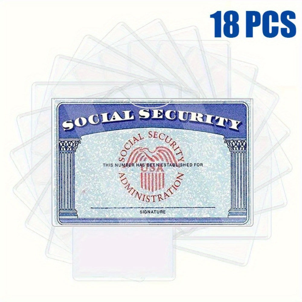 Men's Wallet – 18 Pack, PVC, Clear, Waterproof – front view