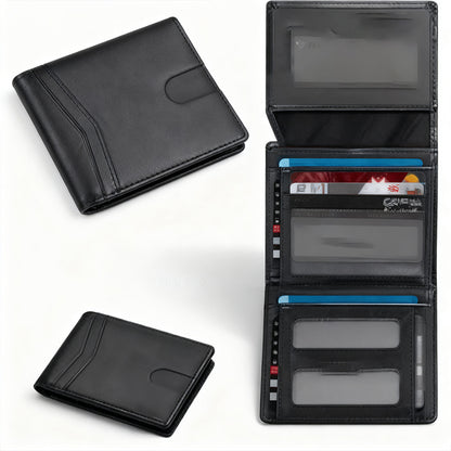 Men's Wallet – 2in, Genuine Leather, RFID Blocking, Anti-Theft – detail view 11