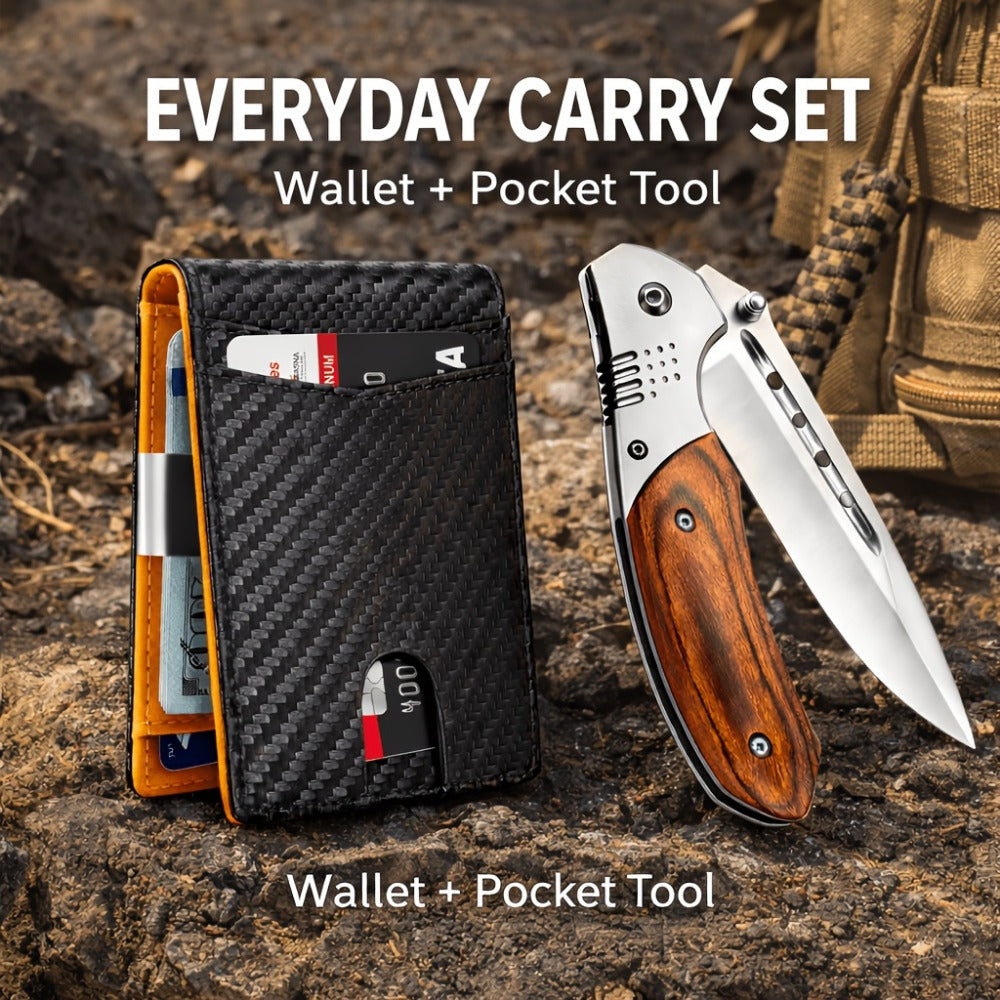 Men's Wallet – 2pcs, RFID Blocking – detail view 5