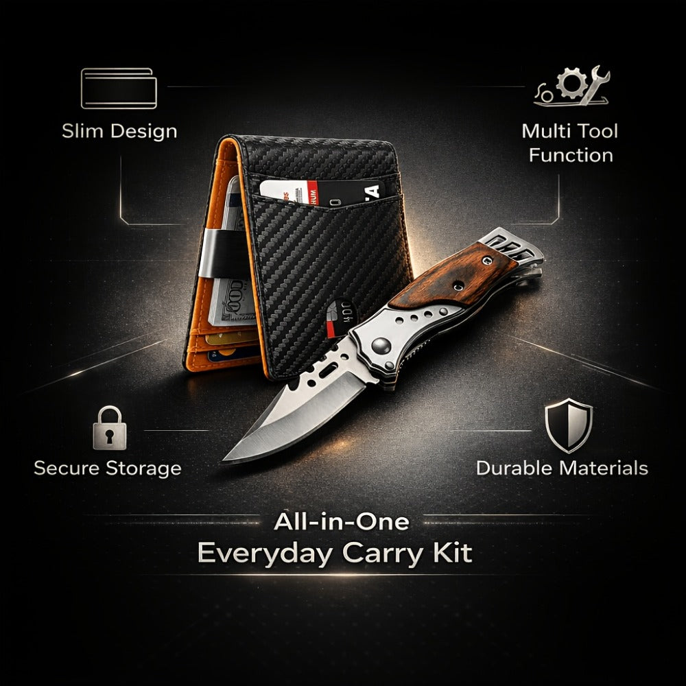 Men's Wallet – 2pcs, RFID Blocking – detail view 6