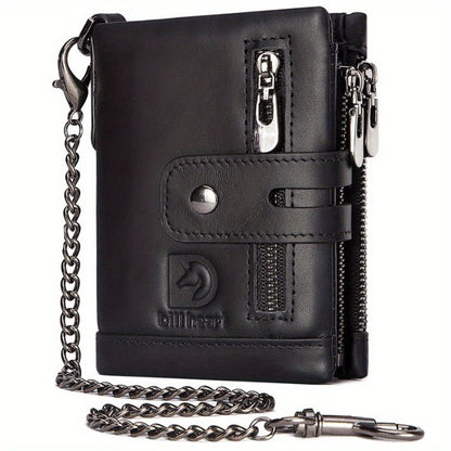 Men's Wallet – Anti-Theft, Double Zipper Coin Pocket Card – detail view 6