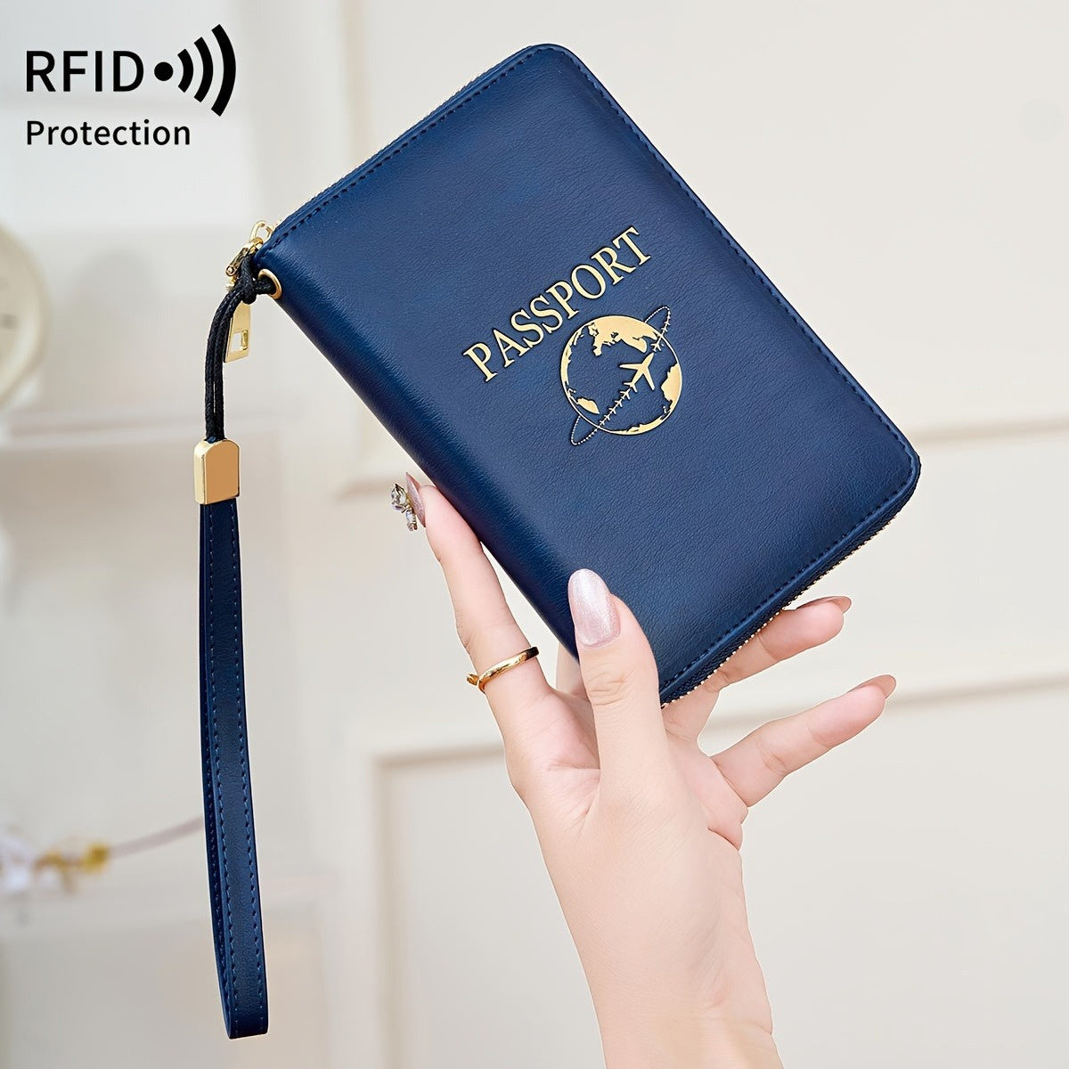 Men's Wallet – 3 Colors, Anti-Theft, for Travel – front view - product view 17