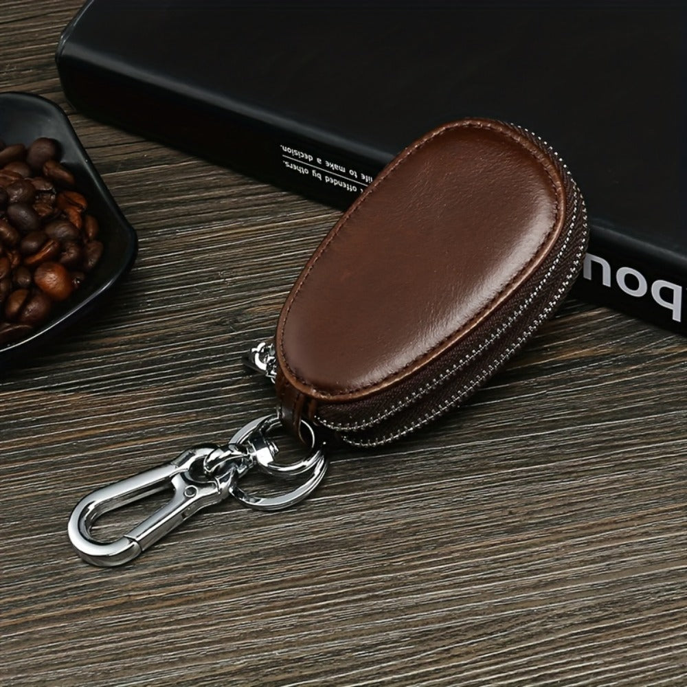 Men's Wallet – for Everyday Use, Car Key Fob Holder Leather – detail view 7