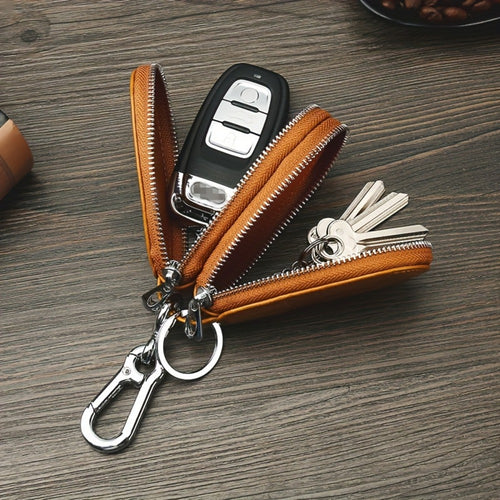 Men's Wallet – for Everyday Use, Car Key Fob Holder Leather – front view