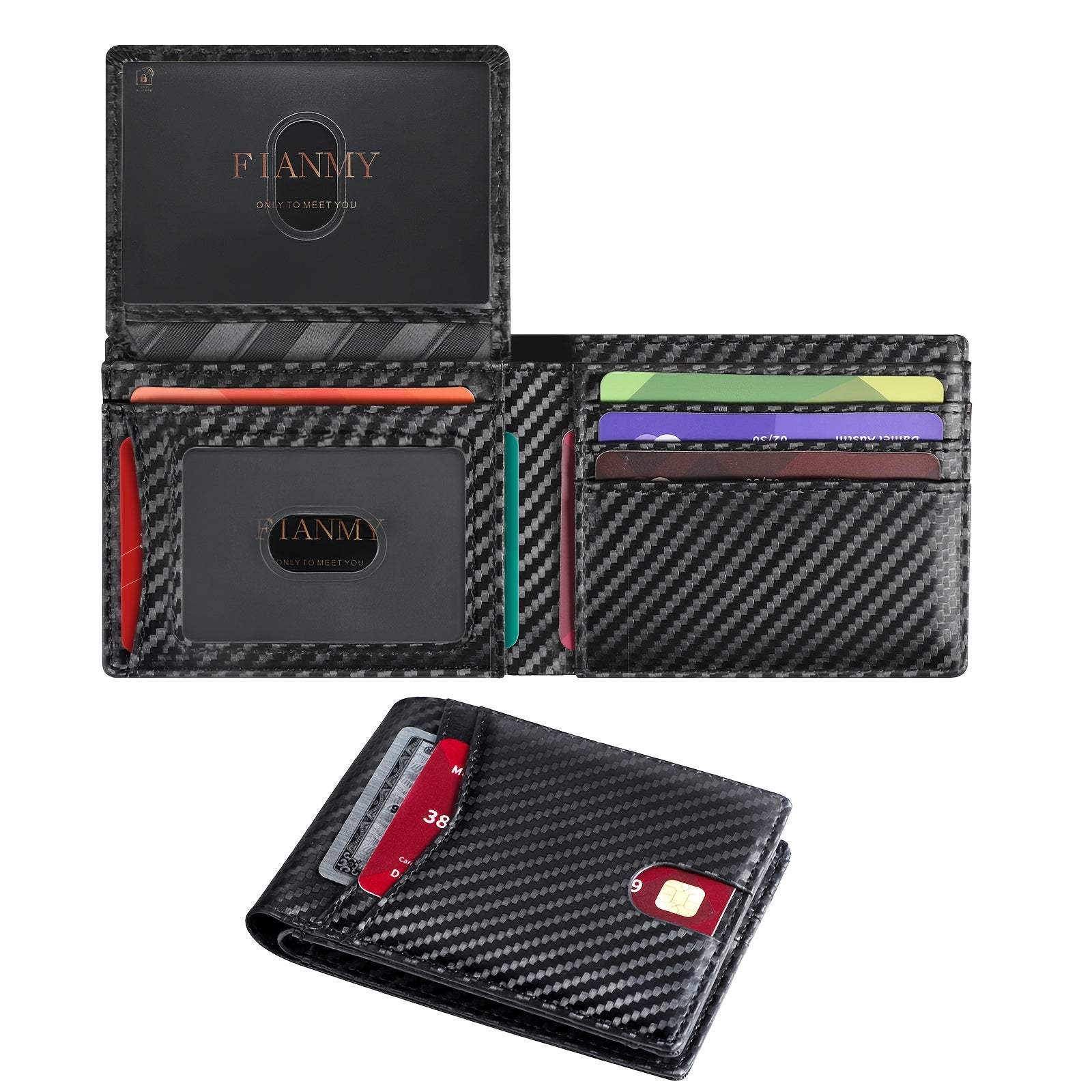 Men's Wallet – 8-Color, for Everyday Use – front view - product view 18