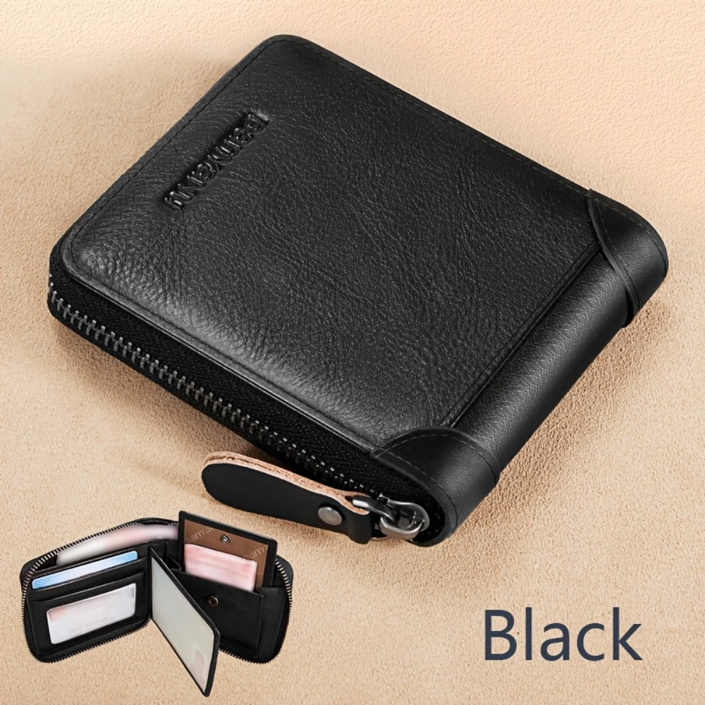 Men's Wallet – Genuine Leather, Large Capacity, RFID Blocking – detail view 6