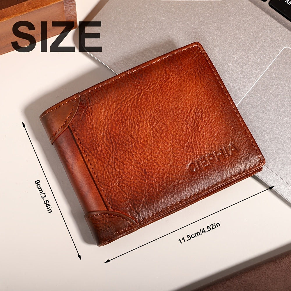 Men's Wallet – Genuine Leather, RFID Blocking – detail view 3