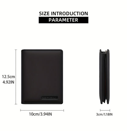 Men's Wallet – Genuine Leather, RFID Blocking, Anti-Theft, Compact – detail view 15