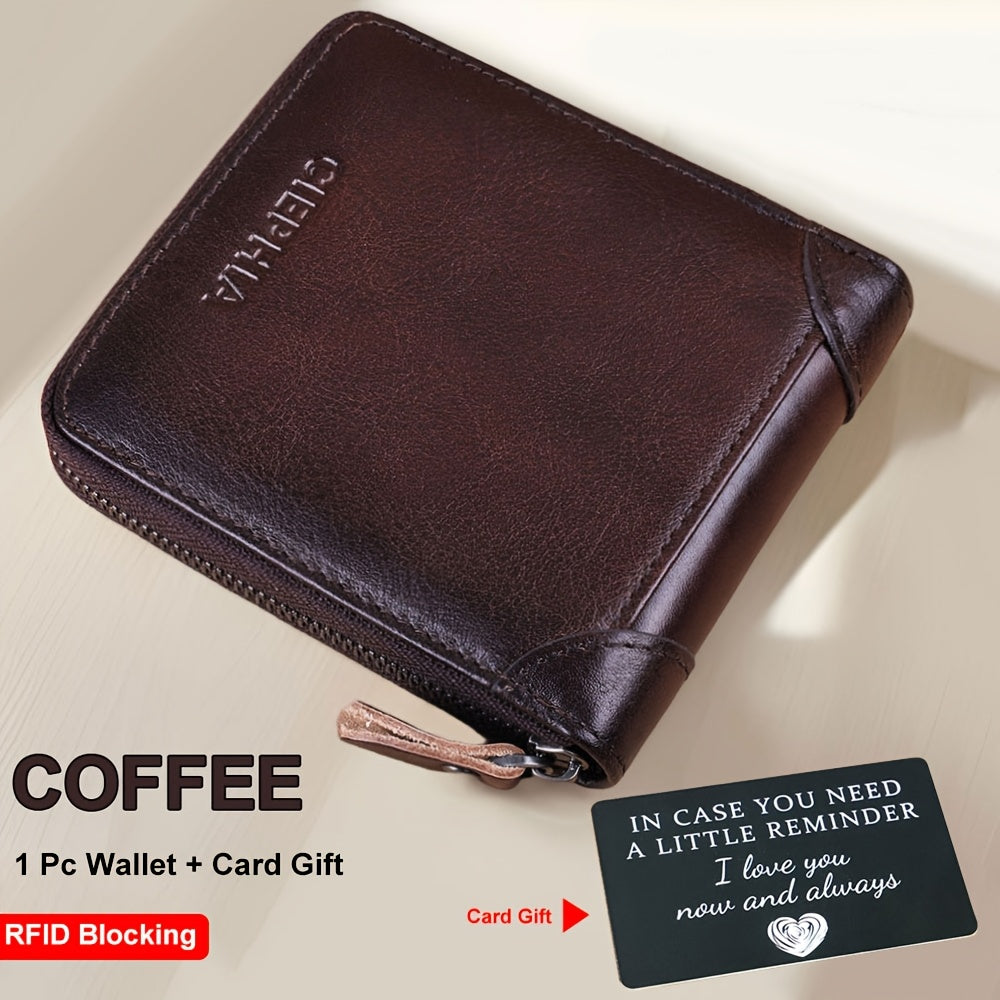 Men's Wallet – Genuine Leather, RFID Blocking, Large Capacity – detail view 23