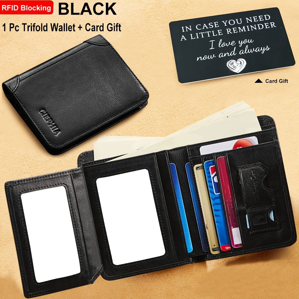 Men's Wallet – Genuine Leather, RFID Blocking – detail view 2