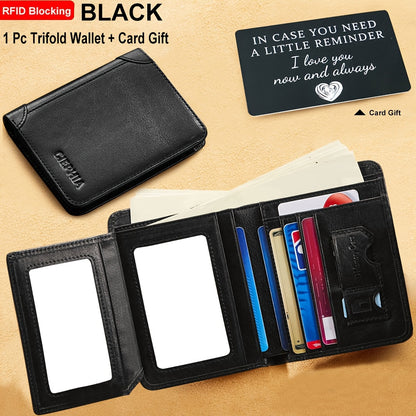 Men's Wallet – Genuine Leather, RFID Blocking – detail view 2