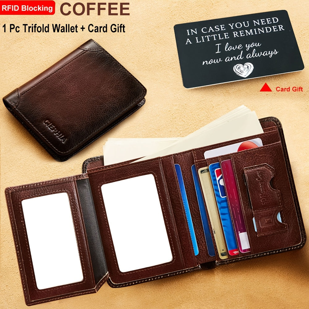 Men's Wallet – Genuine Leather, RFID Blocking – detail view 3