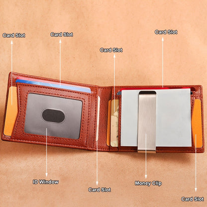 Men's Wallet – Genuine Leather, RFID Blocking, for Everyday Use – alternate view