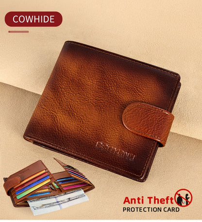 Men's Wallet – Large Capacity, Slot Leather Genuine Cowhide Large – detail view 11