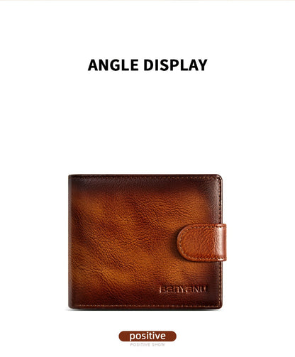 Men's Wallet – Large Capacity, Slot Leather Genuine Cowhide Large – detail view 17