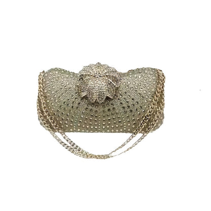 Men's Wallet – Polyester, Flower Shaped Evening Clutch Phone – alternate view