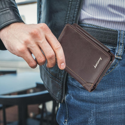 Men's Wallet – Polyester, Vintage Trifold Buckle Unisex Card – detail view 6