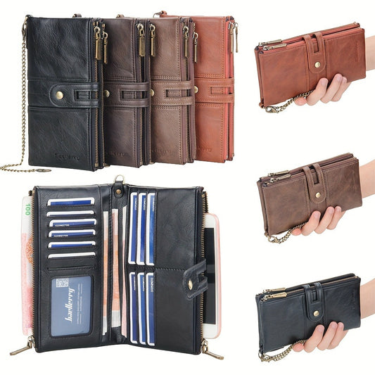 Men's Wallet – 4 Colors, PU Leather, Anti-Theft – front view