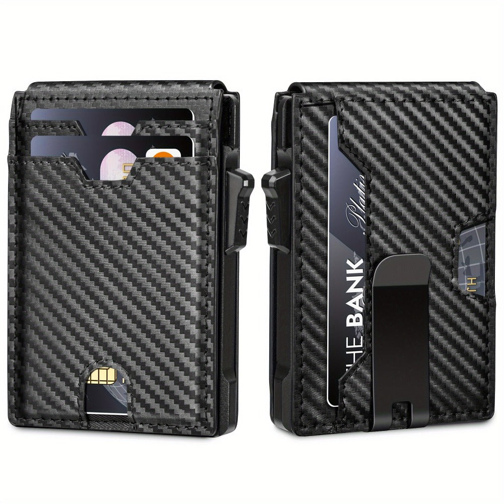 Men's Wallet – RFID Blocking, Aluminum Metal Pop Up Rfid – detail view 11