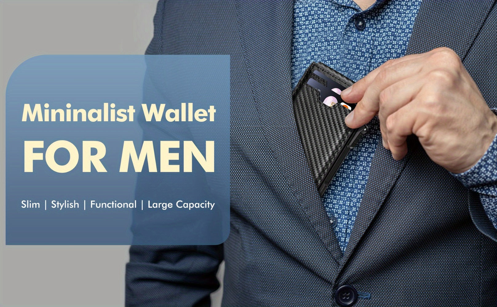 Men's Wallet – RFID Blocking, Aluminum Metal Pop Up Rfid – detail view 12