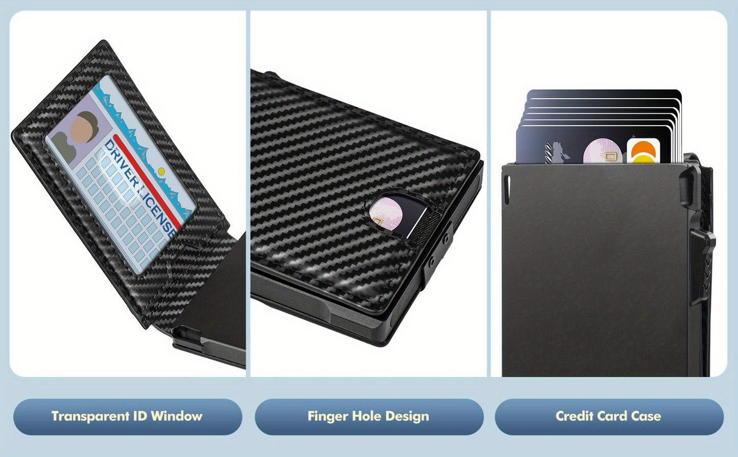 Men's Wallet – RFID Blocking, Aluminum Metal Pop Up Rfid – detail view 15