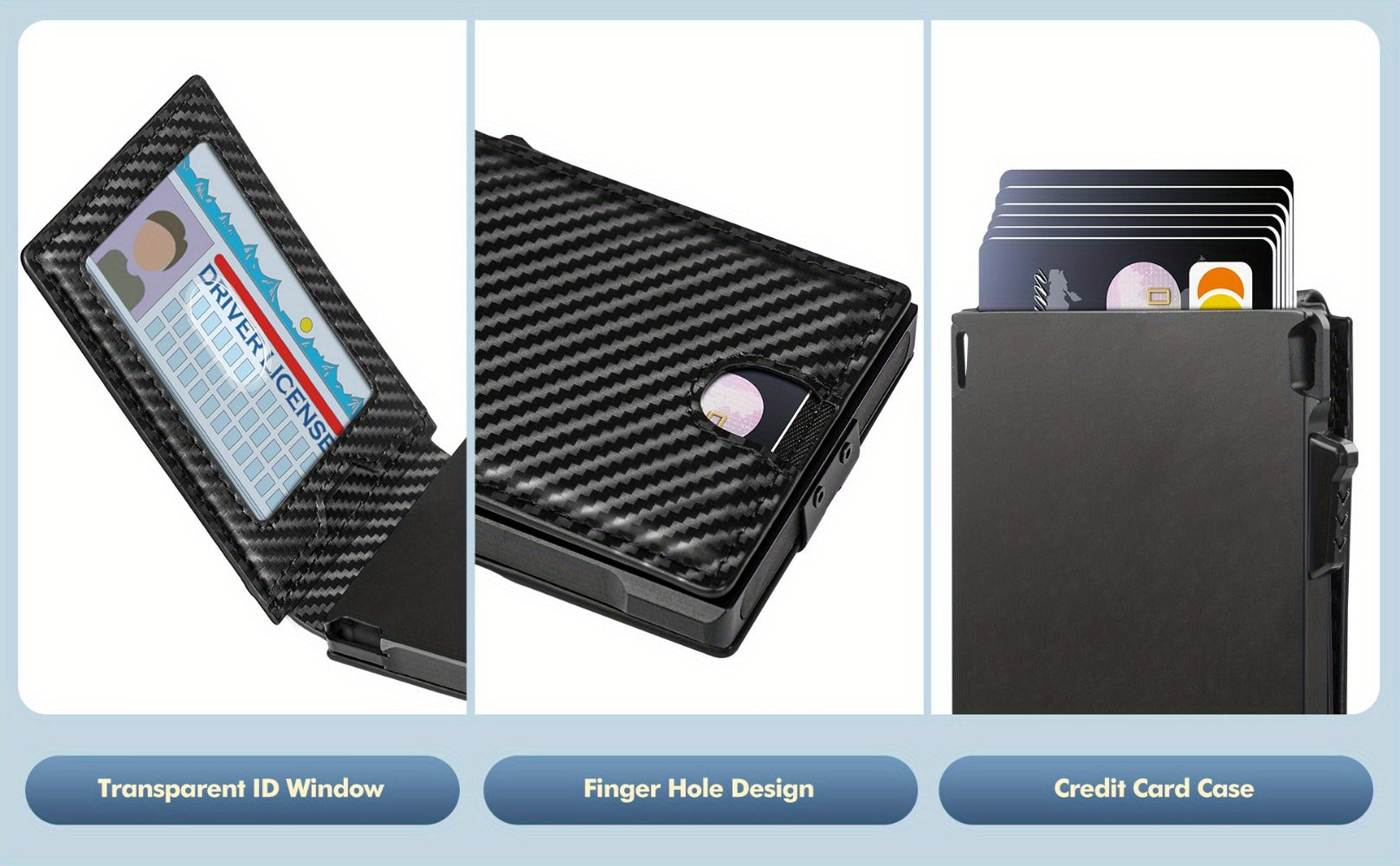 Men's Wallet – RFID Blocking, Aluminum Metal Pop Up Rfid – detail view 15