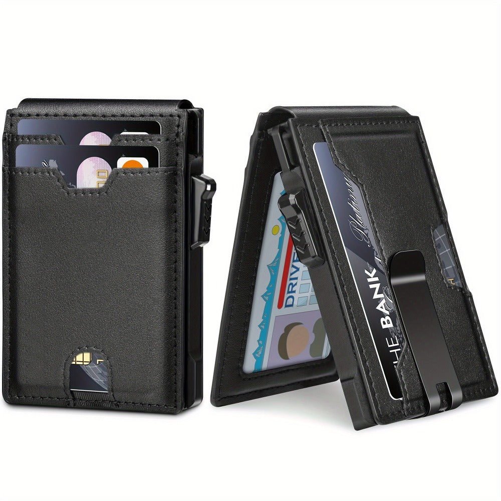 Men's Wallet – RFID Blocking, Aluminum Metal Pop Up Rfid – detail view 4