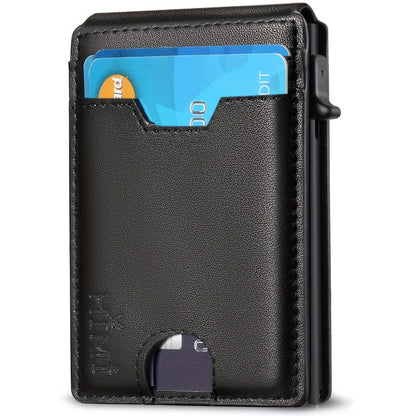 Men's Wallet – RFID Blocking, Aluminum Pop Up Card Holder – detail view 11