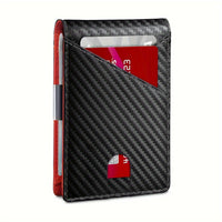 Carbon Fiber Black + Red