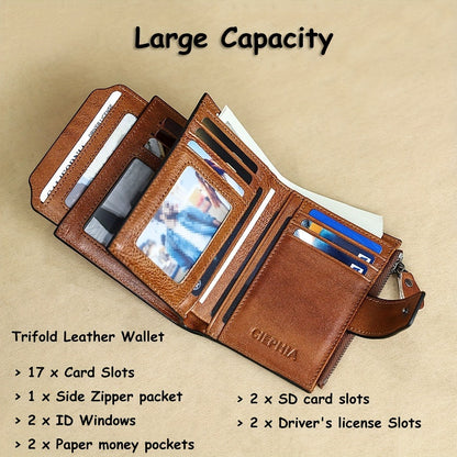 Men's Wallet – RFID Blocking, Card Slots Zipper Rfid Blocking – detail view 22