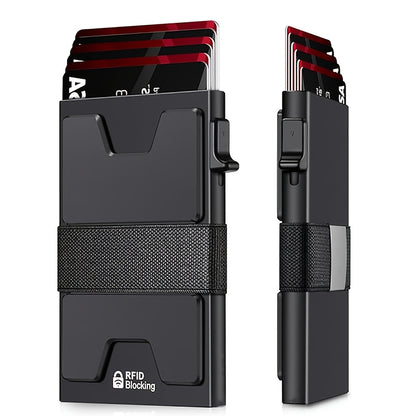 Men's Wallet – RFID Blocking, Expandable – front view - product view 11