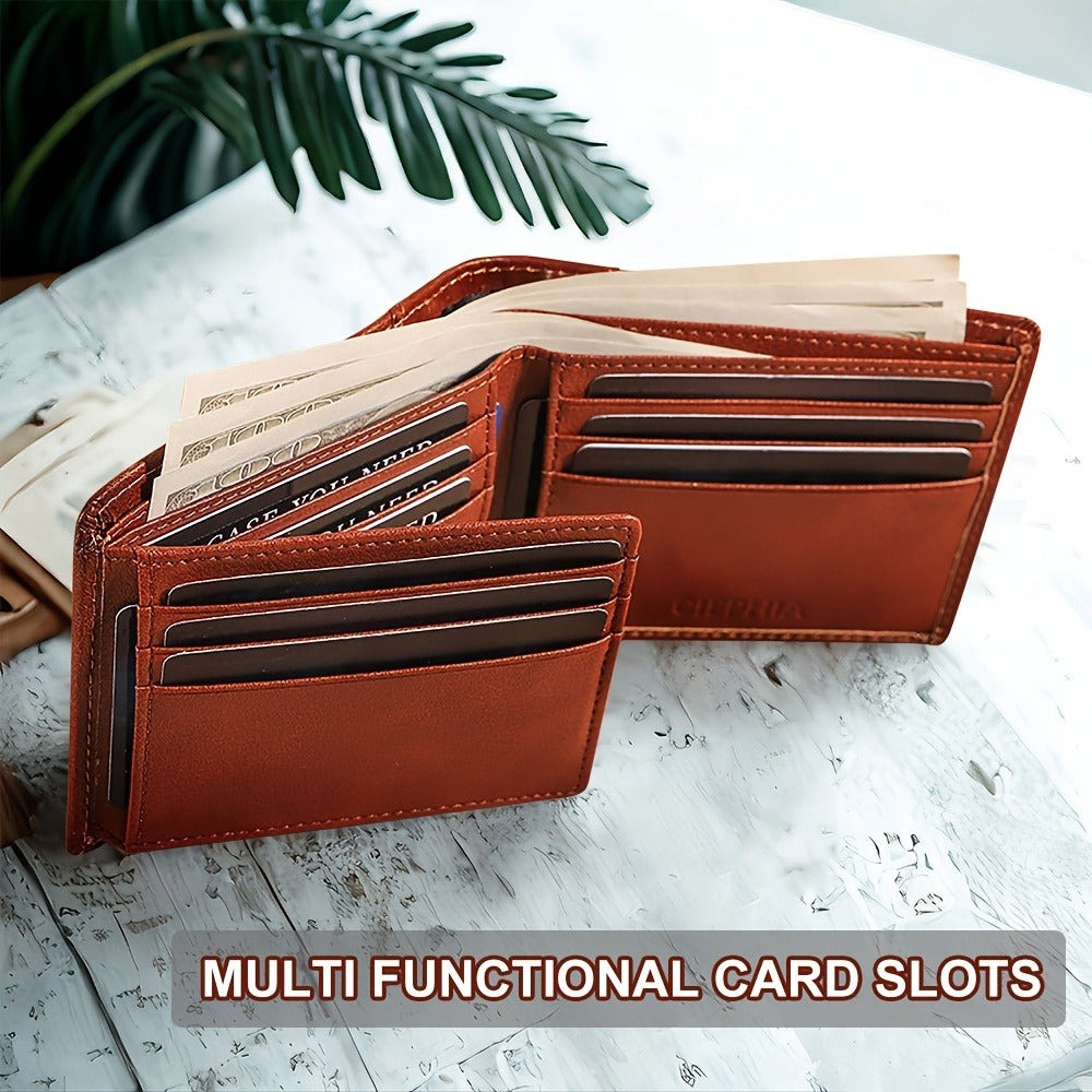 Men's Wallet – RFID Blocking, Full Grain Leather Trifold Rfid – detail view 10