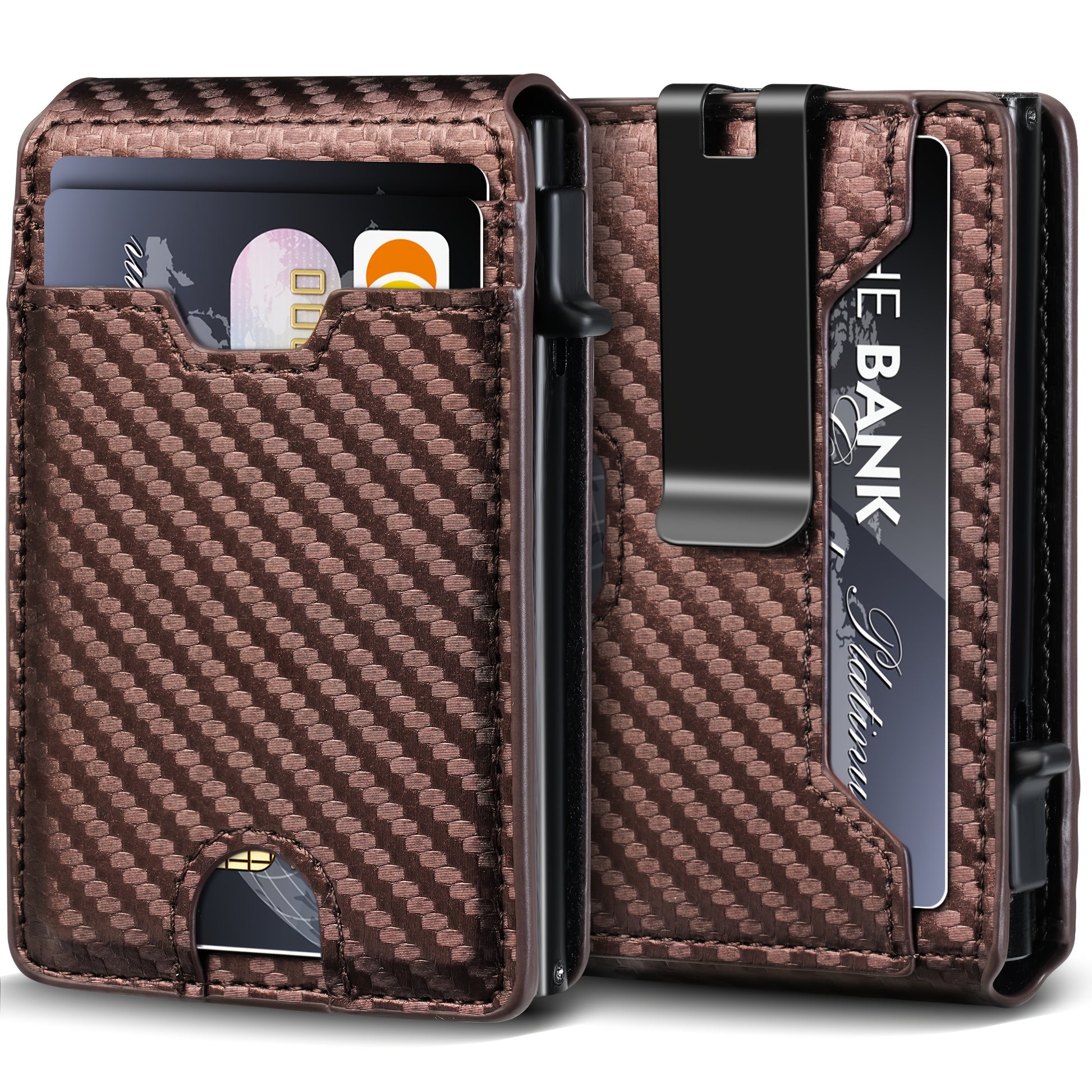 Men's Wallet – RFID Blocking, Metal Aluminum Pop Up Rfid – detail view 11