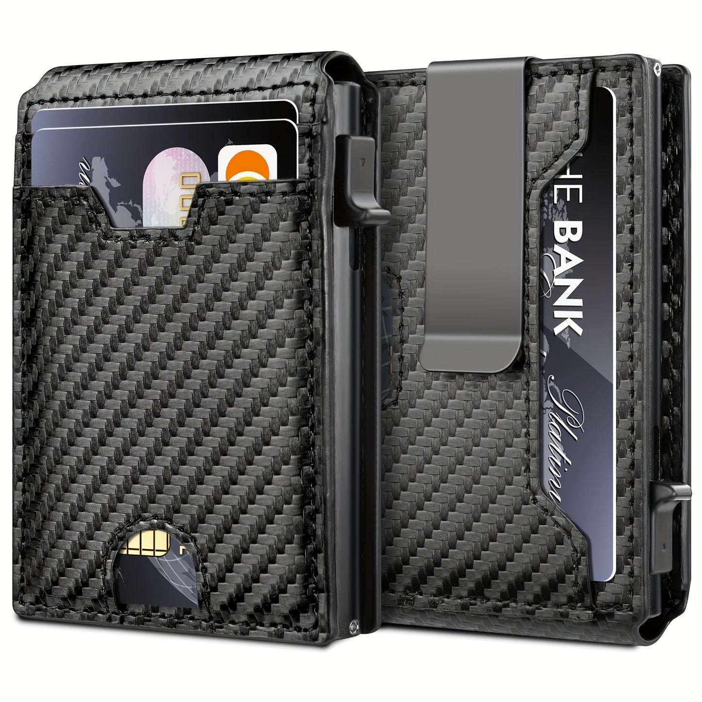 Men's Wallet – RFID Blocking, Metal Aluminum Pop Up Rfid – detail view 10