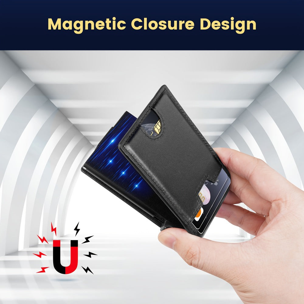 Men's Wallet – RFID Blocking, Metal Aluminum Pop Up Rfid – detail view 7