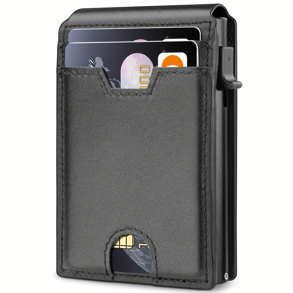 Men's Wallet – RFID Blocking, Metal Aluminum Pop Up Rfid – detail view 8