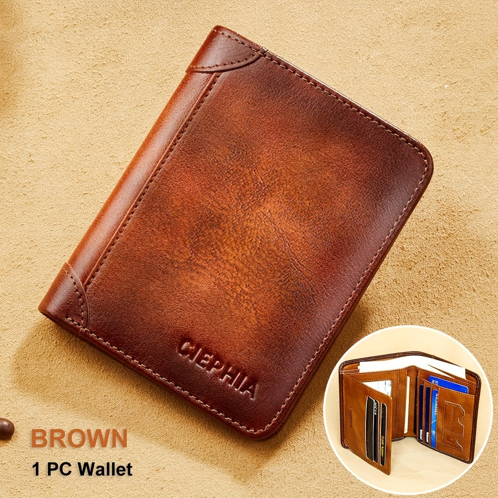 Men's Wallet – RFID Blocking, Oil Wax Cowhide Rfid Blocking – detail view 5