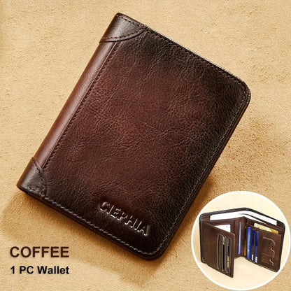 Men's Wallet – RFID Blocking, Oil Wax Cowhide Rfid Blocking – detail view 35