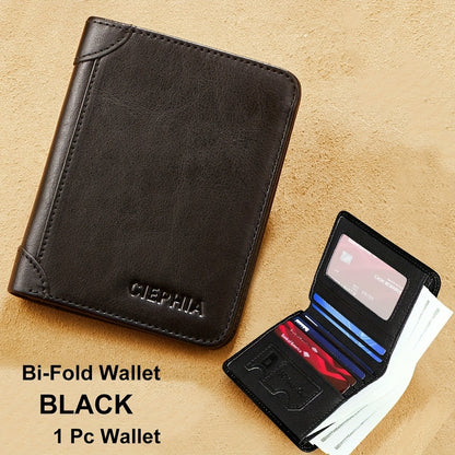 Men's Wallet – RFID Blocking, Oil Wax Cowhide Rfid Blocking – detail view 29