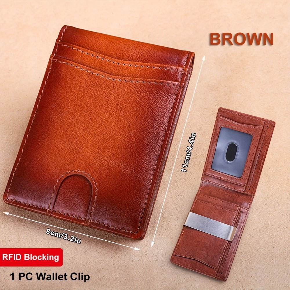 Men's Wallet – RFID Blocking, Oil Wax Cowhide Rfid Blocking – detail view 11