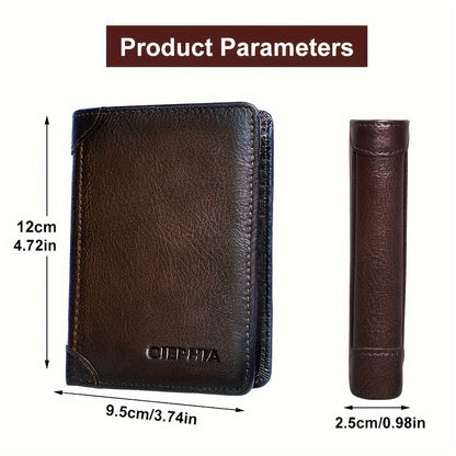 Men's Wallet – RFID Blocking, Oil Wax Cowhide Rfid Blocking – detail view 12