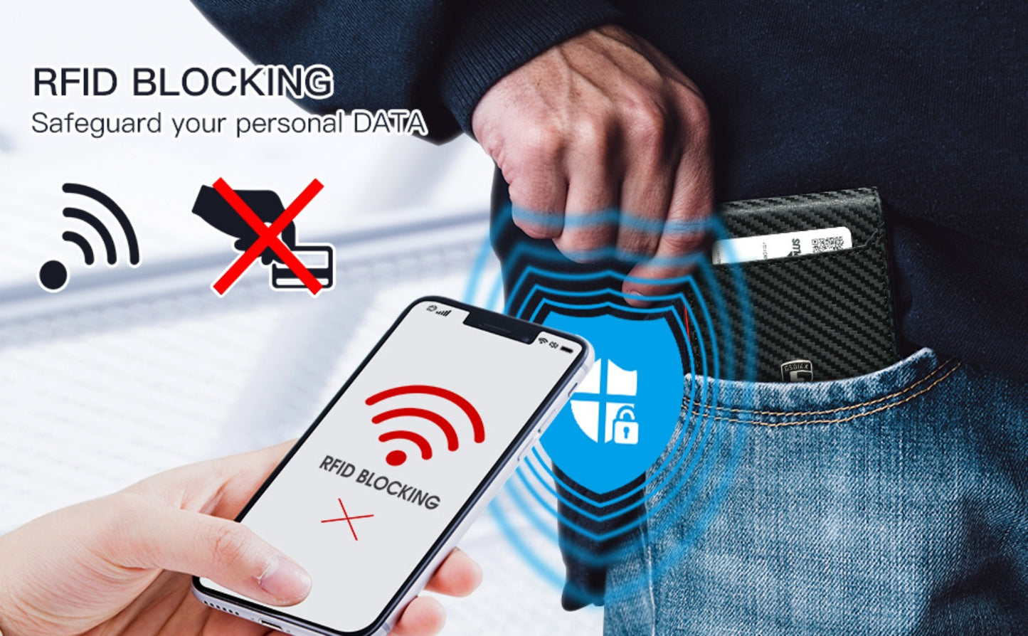 Men's Wallet – RFID Blocking, Rfid Blocking Bifold Card Slots – detail view 8