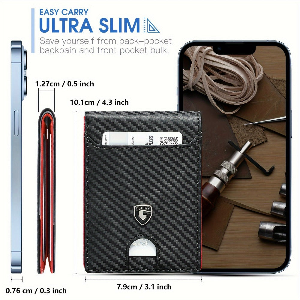 Men's Wallet – RFID Blocking, Rfid Blocking Carbon Fiber Slim – detail view 7