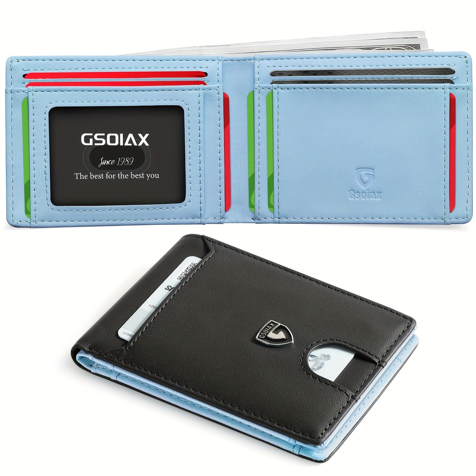 Men's Wallet – RFID Blocking, Rfid Blocking Carbon Fiber Slim – alternate view