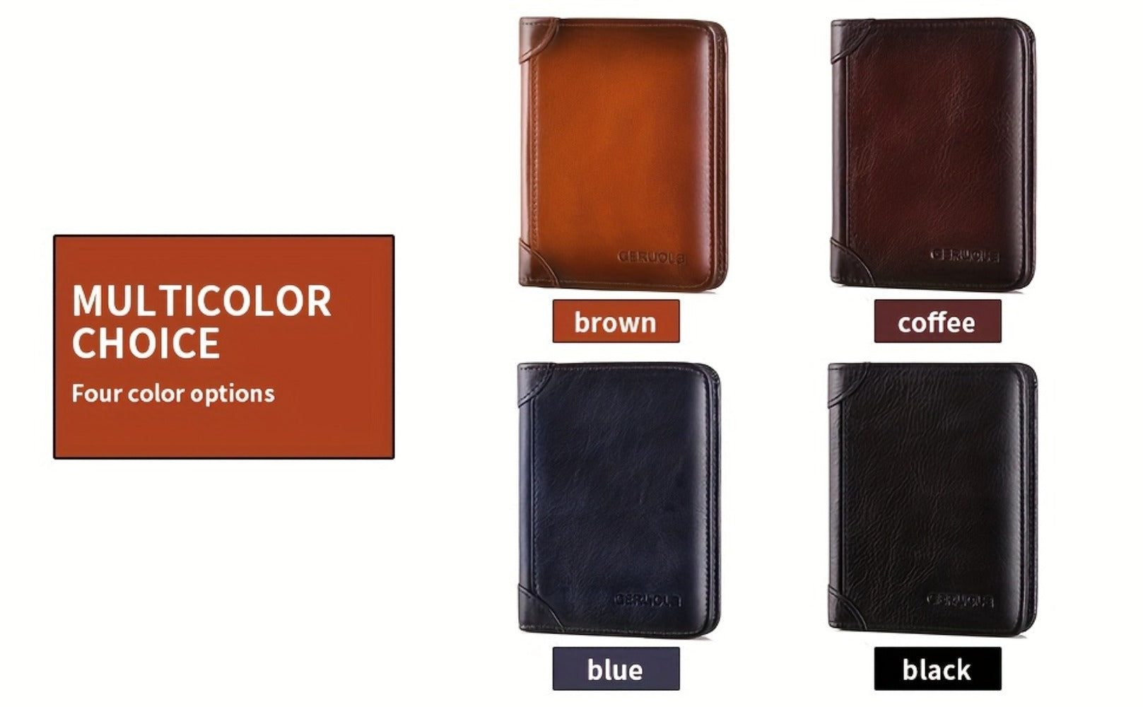 Men's Wallet – RFID Blocking, Short Trifold Money Clip Rfid – detail view 17