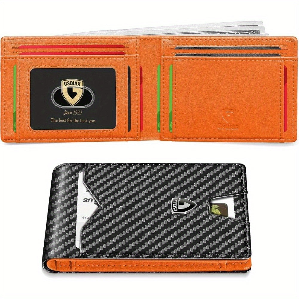 Men's Wallet – RFID Blocking, Slim Rfid Blocking Bifold Carbon – detail view 7