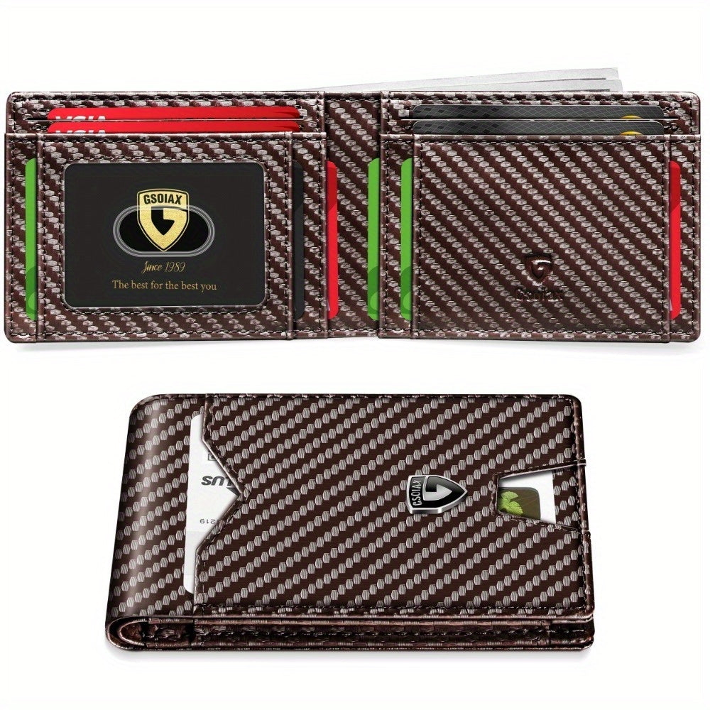 Men's Wallet – RFID Blocking, Slim Rfid Blocking Bifold Carbon – detail view 2